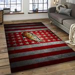 nhl detroit red wings hockey team logo sport carpet rectangle area rug for living room dark room dwr75