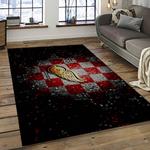 nhl detroit red wings hockey team logo sport carpet rectangle area rug for living room dark room dwr76