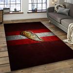 nhl detroit red wings hockey team logo sport carpet rectangle area rug for living room dark room dwr78