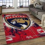 nhl florida panthers hockey team logo sport carpet rectangle area rug for living room dark room fp04
