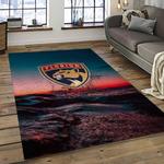 nhl florida panthers hockey team logo sport carpet rectangle area rug for living room dark room fp06