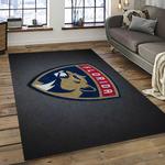 nhl florida panthers hockey team logo sport carpet rectangle area rug for living room dark room fp25