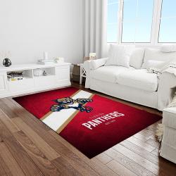 nhl florida panthers hockey team logo sport carpet rectangle area rug for living room light room fp07