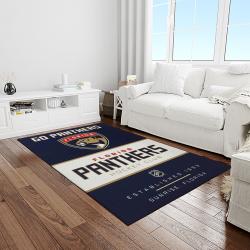 nhl florida panthers hockey team logo sport carpet rectangle area rug for living room light room fp10