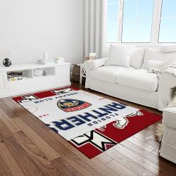 nhl florida panthers hockey team logo sport carpet rectangle area rug for living room light room fp22