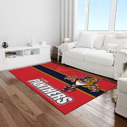 nhl florida panthers hockey team logo sport carpet rectangle area rug for living room light room fp30