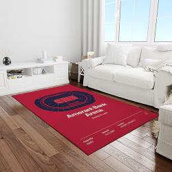 nhl florida panthers hockey team logo sport carpet rectangle area rug for living room light room fp46