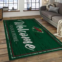 NHL Minnesota Wild Hockey Team Logo Sport Carpet Rectangle Area Rug For Living Room MW11