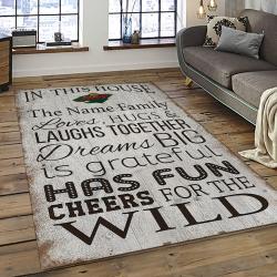NHL Minnesota Wild Hockey Team Logo Sport Carpet Rectangle Area Rug For Living Room MW12