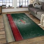 nhl minnesota wild hockey team logo sport carpet rectangle area rug for living room dark room mw19