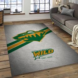 NHL Minnesota Wild Hockey Team Logo Sport Carpet Rectangle Area Rug For Living Room MW31