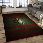 nhl minnesota wild hockey team logo sport carpet rectangle area rug for living room dark room mw53