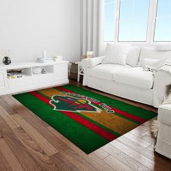 nhl minnesota wild hockey team logo sport carpet rectangle area rug for living room light room mw18