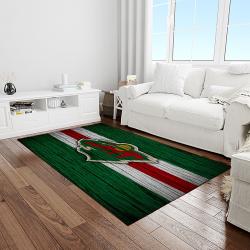 nhl minnesota wild hockey team logo sport carpet rectangle area rug for living room light room mw22