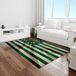 nhl minnesota wild hockey team logo sport carpet rectangle area rug for living room light room mw39