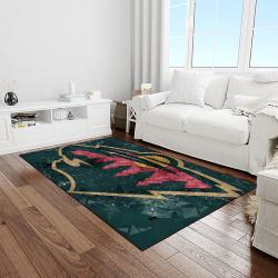 nhl minnesota wild hockey team logo sport carpet rectangle area rug for living room light room mw42