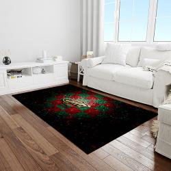nhl minnesota wild hockey team logo sport carpet rectangle area rug for living room light room mw44