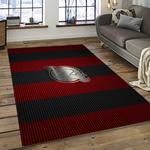 nhl new jersey devils hockey team logo sport carpet rectangle area rug for living room dark room njd25