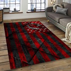 NHL New Jersey Devils Hockey Team Logo Sport Carpet Rectangle Area Rug For Living Room NJD36