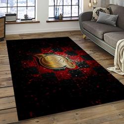 NHL New Jersey Devils Hockey Team Logo Sport Carpet Rectangle Area Rug For Living Room NJD39