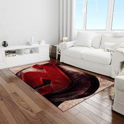 nhl new jersey devils hockey team logo sport carpet rectangle area rug for living room light room njd30