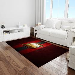 nhl new jersey devils hockey team logo sport carpet rectangle area rug for living room light room njd43
