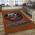 nhl new york islanders hockey team logo sport carpet rectangle area rug for living room dark room nyi1