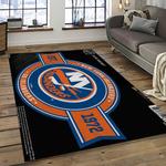 nhl new york islanders hockey team logo sport carpet rectangle area rug for living room dark room nyi18