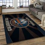 nhl new york islanders hockey team logo sport carpet rectangle area rug for living room dark room nyi24