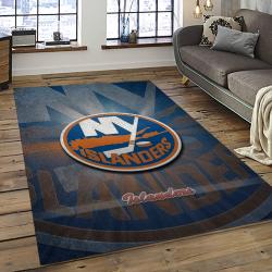 NHL New York Islanders Hockey Team Logo Sport Carpet Rectangle Area Rug For Living Room NYI25