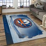 nhl new york islanders hockey team logo sport carpet rectangle area rug for living room dark room nyi28