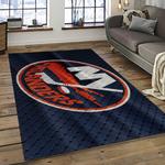 nhl new york islanders hockey team logo sport carpet rectangle area rug for living room dark room nyi40
