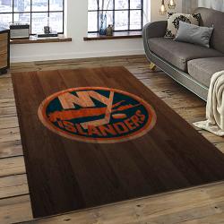 NHL New York Islanders Hockey Team Logo Sport Carpet Rectangle Area Rug For Living Room NYI47
