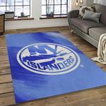 nhl new york islanders hockey team logo sport carpet rectangle area rug for living room dark room nyi48