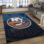 nhl new york islanders hockey team logo sport carpet rectangle area rug for living room dark room nyi50