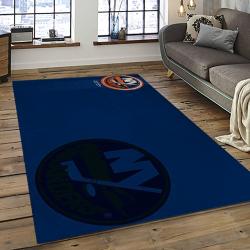 NHL New York Islanders Hockey Team Logo Sport Carpet Rectangle Area Rug For Living Room NYI53