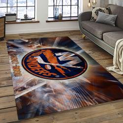 NHL New York Islanders Hockey Team Logo Sport Carpet Rectangle Area Rug For Living Room NYI54