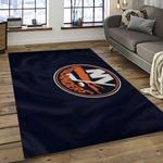 nhl new york islanders hockey team logo sport carpet rectangle area rug for living room dark room nyi58