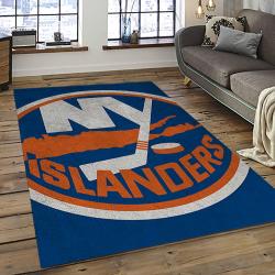 NHL New York Islanders Hockey Team Logo Sport Carpet Rectangle Area Rug For Living Room NYI62