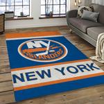 nhl new york islanders hockey team logo sport carpet rectangle area rug for living room dark room nyi68