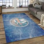 nhl new york islanders hockey team logo sport carpet rectangle area rug for living room dark room nyi72