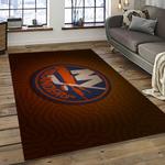 nhl new york islanders hockey team logo sport carpet rectangle area rug for living room dark room nyi74