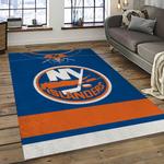 nhl new york islanders hockey team logo sport carpet rectangle area rug for living room dark room nyi78
