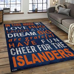 NHL New York Islanders Hockey Team Logo Sport Carpet Rectangle Area Rug For Living Room NYI8