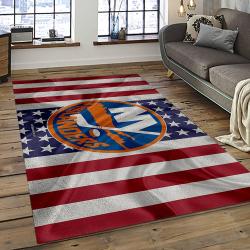 NHL New York Islanders Hockey Team Logo Sport Carpet Rectangle Area Rug For Living Room NYI81