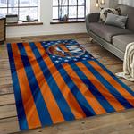 nhl new york islanders hockey team logo sport carpet rectangle area rug for living room dark room nyi84