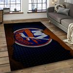 nhl new york islanders hockey team logo sport carpet rectangle area rug for living room dark room nyi86