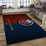 nhl new york islanders hockey team logo sport carpet rectangle area rug for living room dark room nyi95