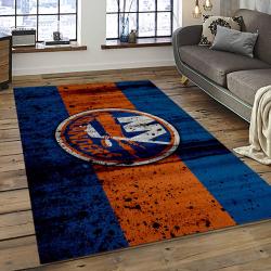 NHL New York Islanders Hockey Team Logo Sport Carpet Rectangle Area Rug For Living Room NYI96