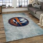 nhl new york islanders hockey team logo sport carpet rectangle area rug for living room dark room nyi99